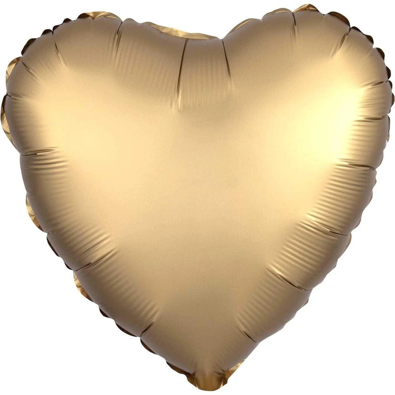 Heart Solid Matte Gold 9" (Flat). 16260-09 - FestiUSA