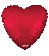 Heart Solid Matte Red Shaped 9" (Flat). 16259-09 - FestiUSA