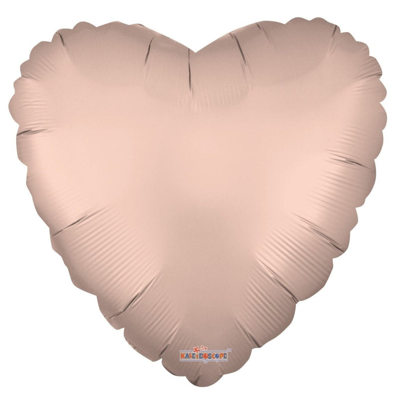 Heart Solid Matte Rose Gold 9" (Flat). 16261-09 - FestiUSA