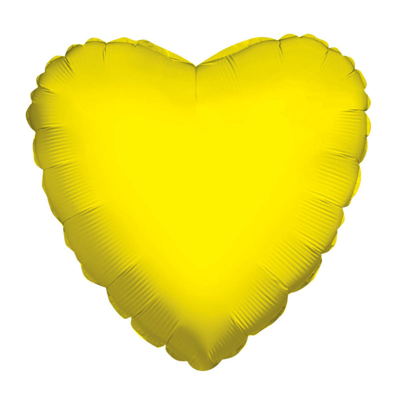 Heart Yellow Shaped 4" - (Flat). 34099-04 - FestiUSA