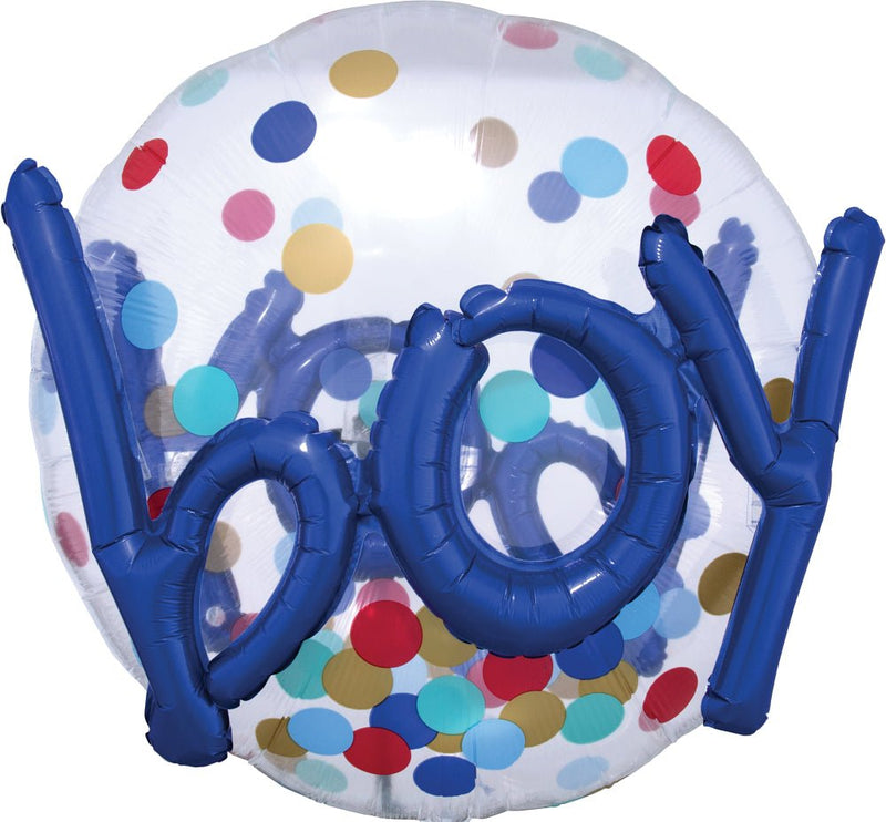 It's A Boy Confetti Dots 36" - (Single Pack). 3799001 - FestiUSA