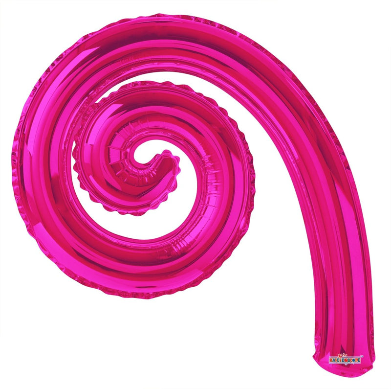 Kurly Spiral Hot Pink Gb 14" (Flat). 15019-DCF - FestiUSA