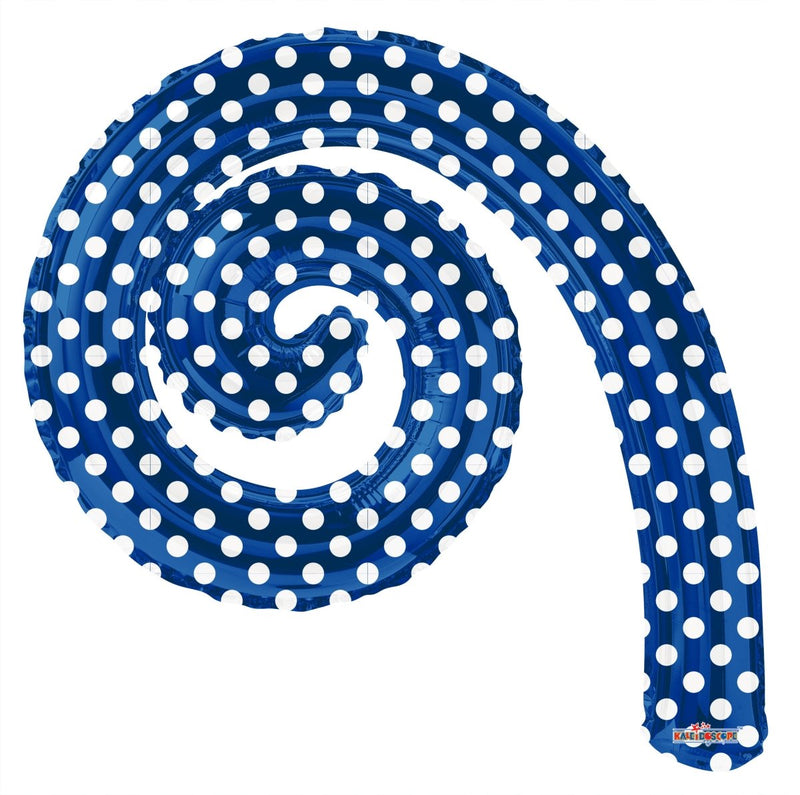 Kurly Spiral Royal Blue 14" (Flat). 15040-DCF - FestiUSA