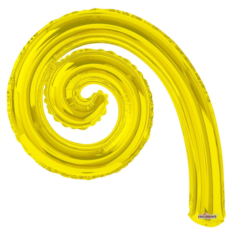 Kurly Spiral Yellow 14" (Flat). 19998-DCF - FestiUSA