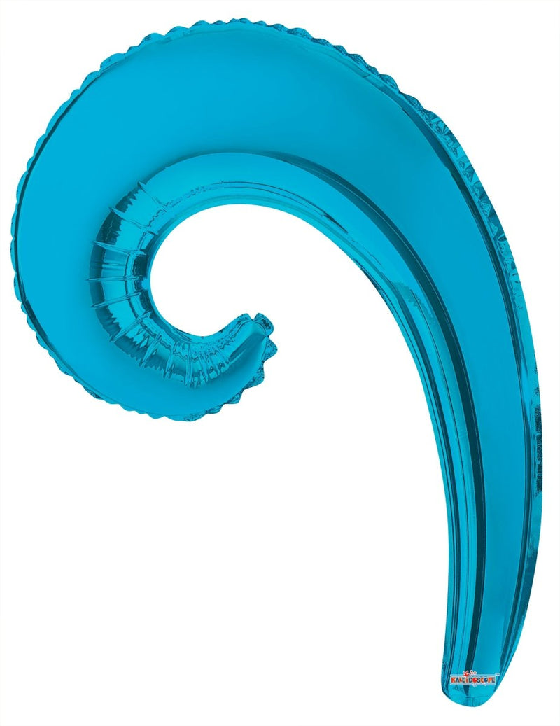 Kurly Wave Turquoise Blue 14" (Flat). 15003-DCF - FestiUSA