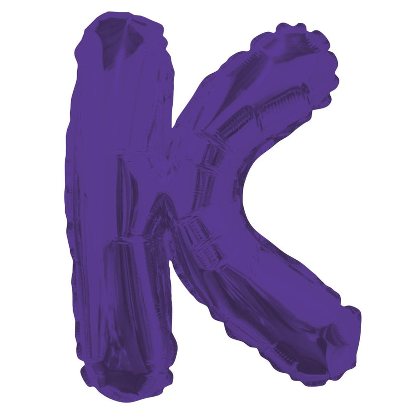 Letter K Purple 14" - (Single Pack). 34782-14 - FestiUSA