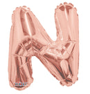 Letter N Rose Gold 14" - (Single Pack). 15663-14 - FestiUSA