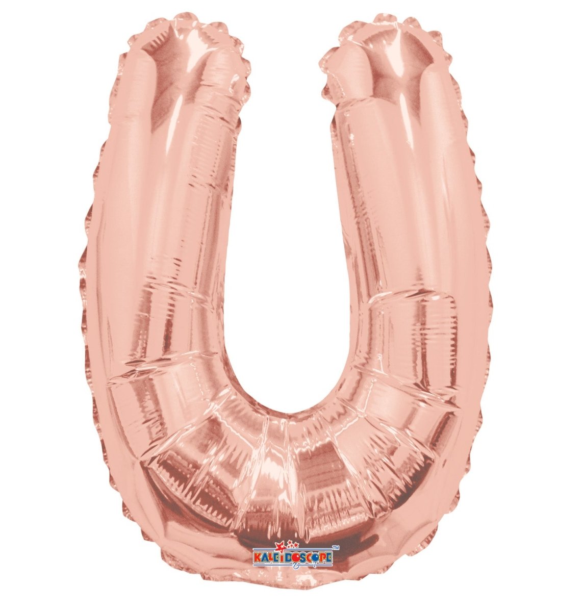 Letter U Rose Gold 14" - (Single Pack). 15670-14 - FestiUSA