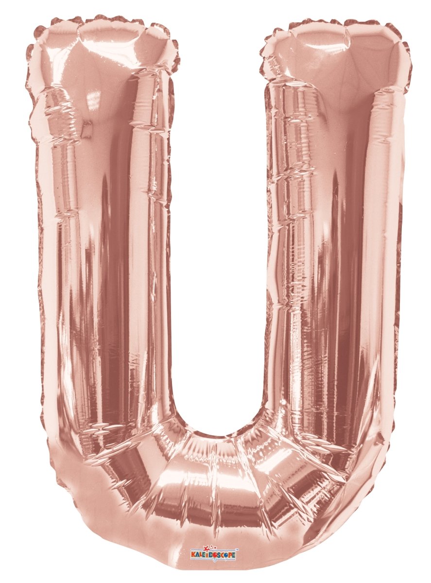 Letter U Rose Gold 34″ – (Single Pack). 15630-34 - FestiUSA