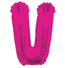Letter V Hot Pink 14" - (Single Pack). 34818-14 - FestiUSA