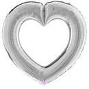 Linking Heart Silver 32" - (Single Pack). 25086 - FestiUSA