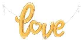 Love Script Gold 47" - (Single Pack). 35719 - FestiUSA