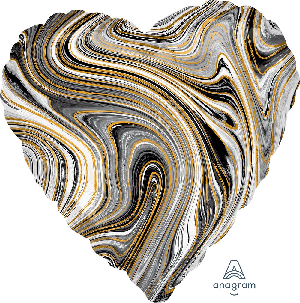 Marblez Black Heart 17" - (Flat). 4209102 - FestiUSA