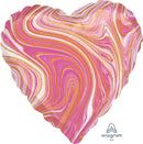 Marblez Pink Heart 17" - (Flat). 4209302 - FestiUSA