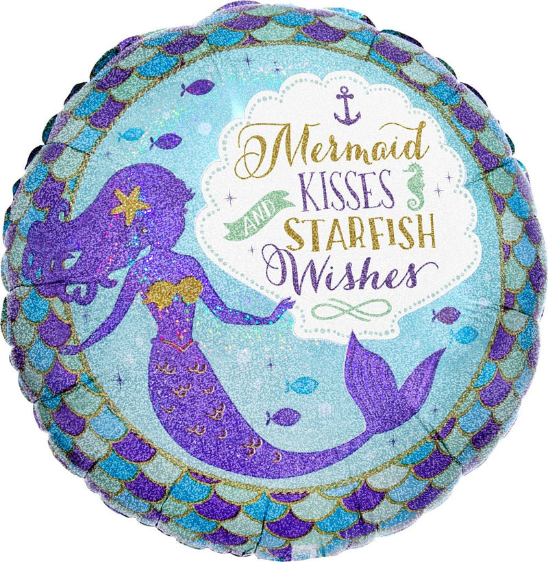 Mermaid Wishes/Kisses 18" - (Single Pack). 3779901 - FestiUSA