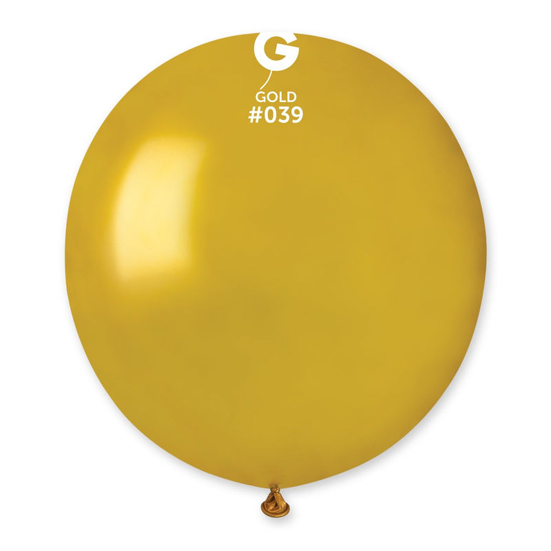 Metallic Balloon Gold GM150-039 19'' - FestiUSA