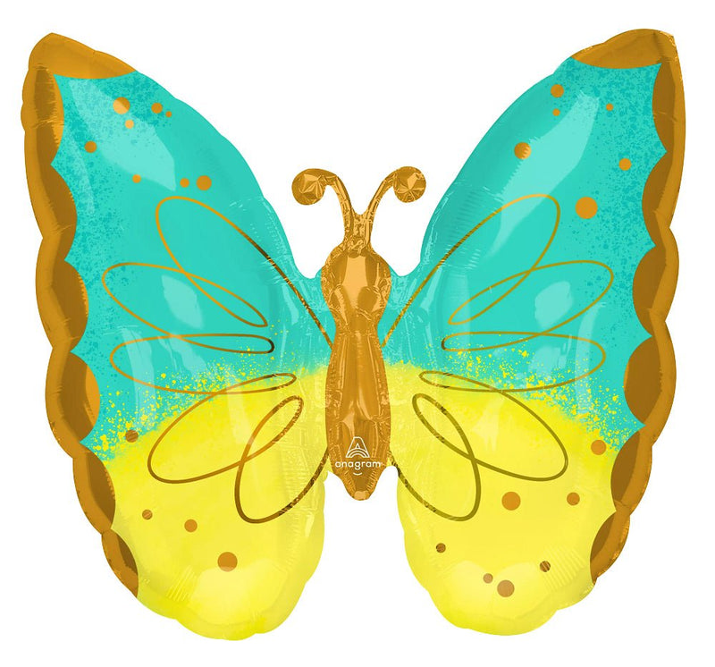 Mint & Yellow Butterfly 25” - (Single Pack). 4279001 - FestiUSA