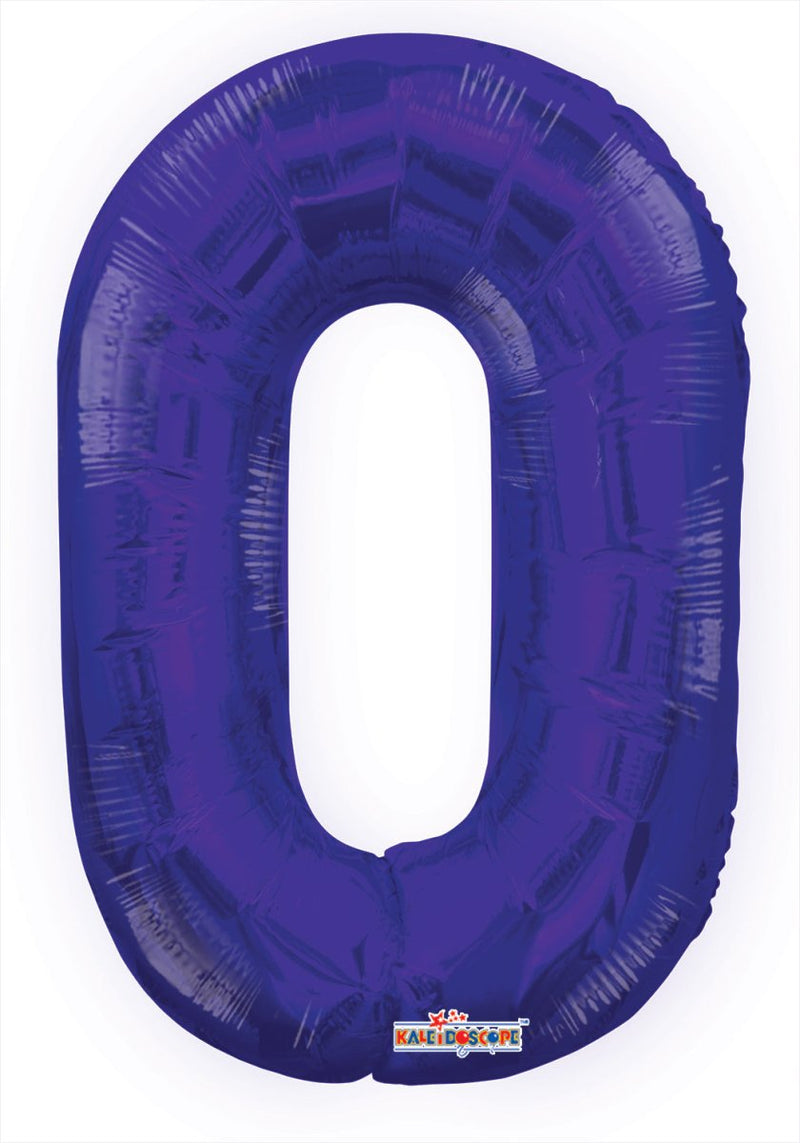 Number 0 Purple Foil Balloon 14" in each. 35027-14 - FestiUSA