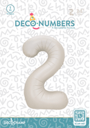 Number 2 Latte Foil Balloon 34" (Single Pack) DECONUMBER - FestiUSA