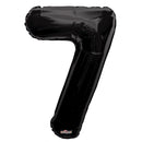 Number 7 Black Foil Balloon 34" each. 19689-34 - FestiUSA