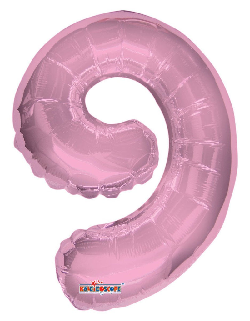 Number 9 Light Pink Foil Balloon 14" in. 35056-14 - FestiUSA