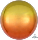 Ombré Orbz Yellow & Orange 15" - (Single Pack). 3984801 - FestiUSA