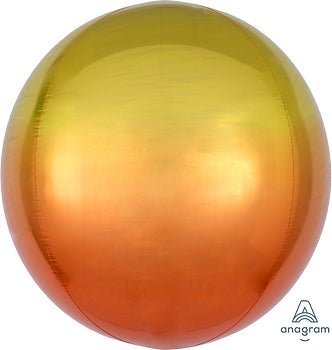 Ombré Orbz Yellow & Orange 15" - (Single Pack). 3984801 - FestiUSA