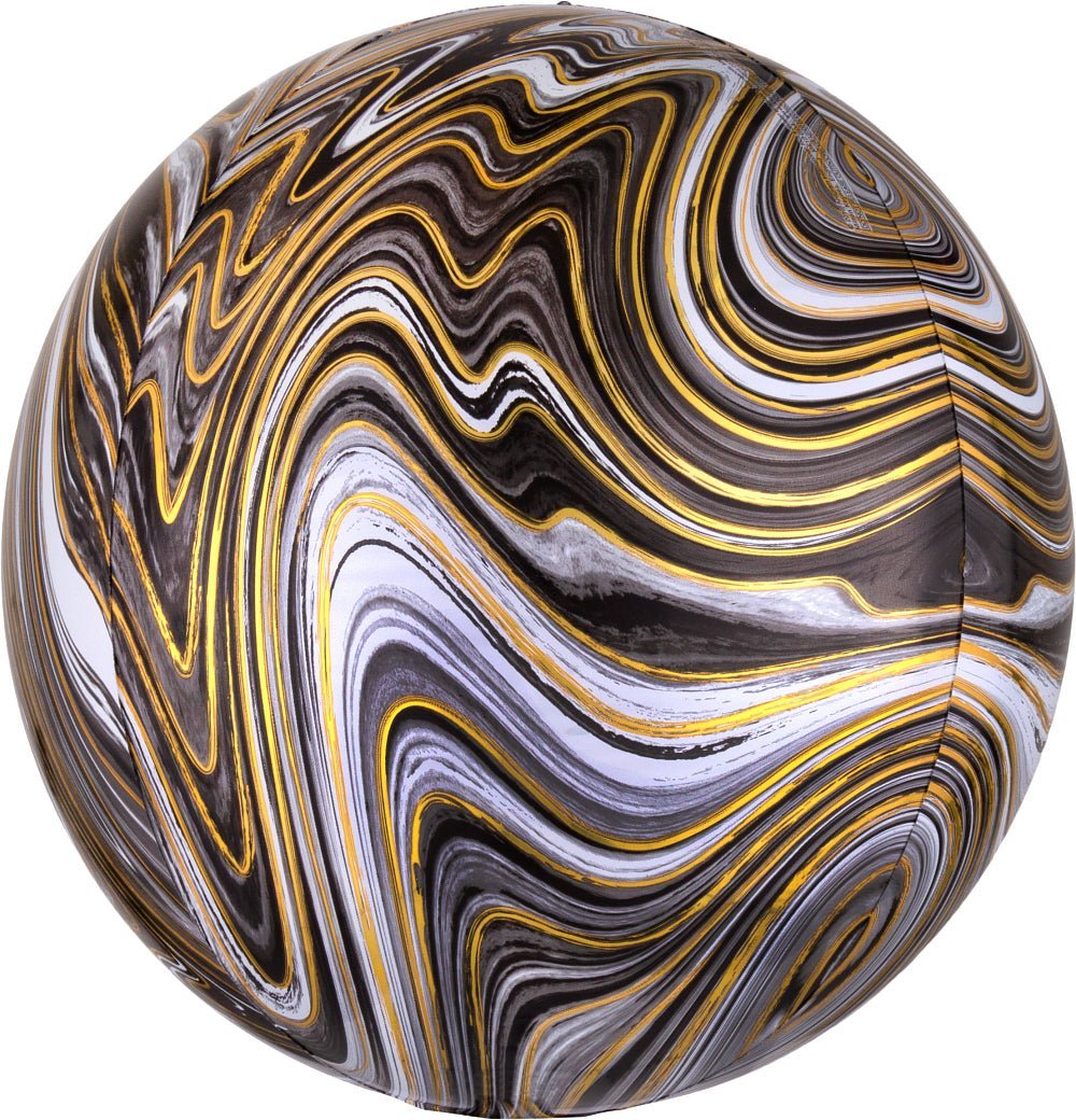 Orbz Black Marblez 15" - (Single Pack). 4139201 - FestiUSA