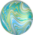 Orbz Blue Green Marblez 15" - (Single Pack). 4139301 - FestiUSA