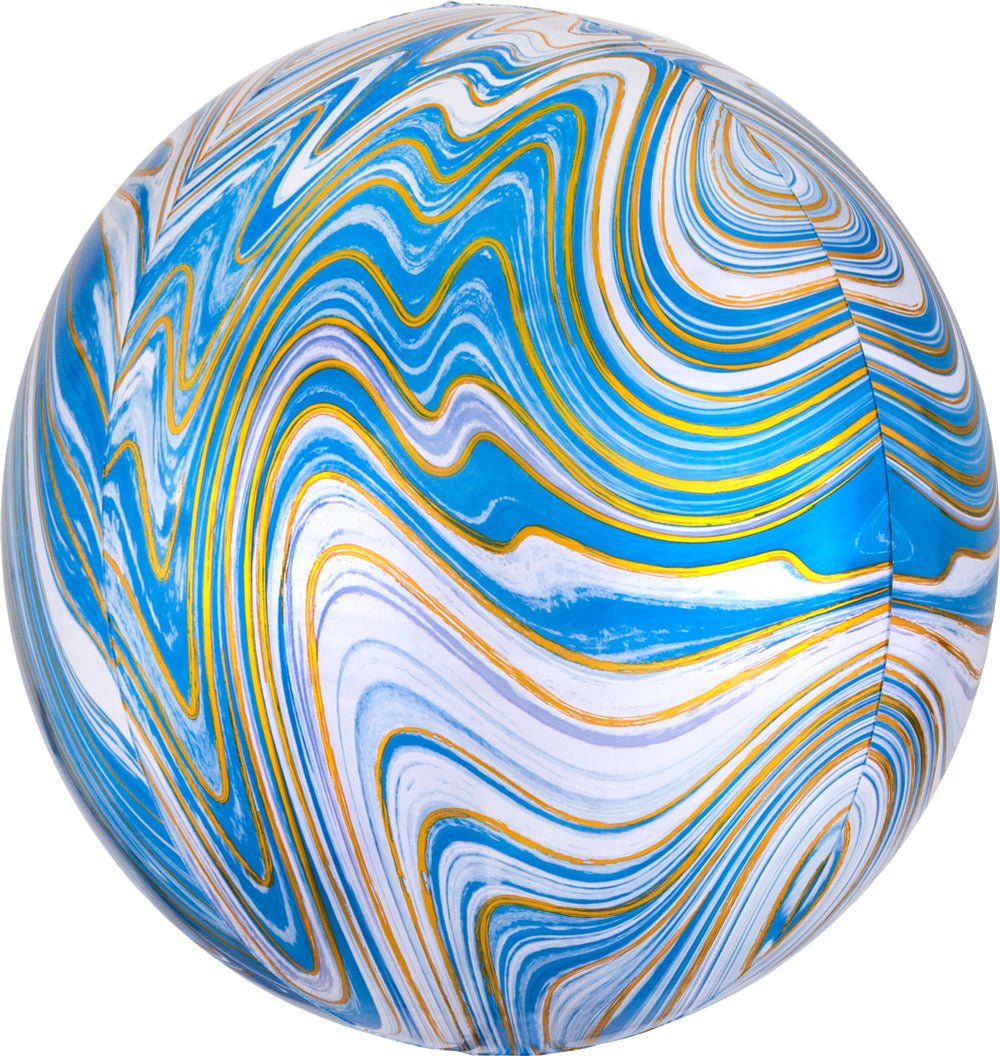 Orbz Blue Marblez 15" - (Single Pack). 4139401 - FestiUSA