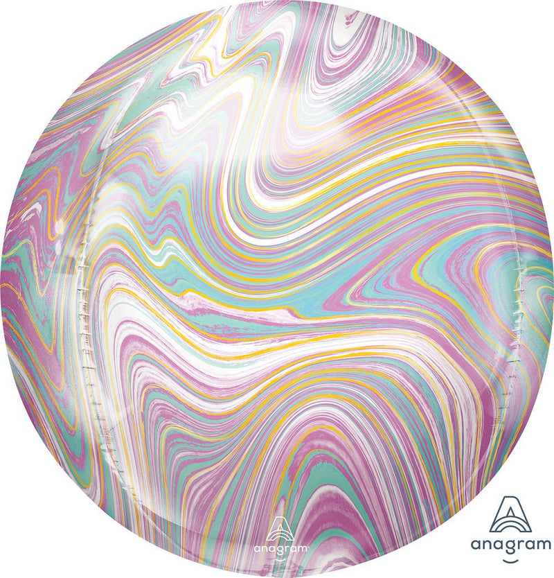 Orbz Pastel Marblez 15" - (Single Pack). 4241701 - FestiUSA