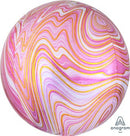 Orbz Pink Marblez 15" - (Single Pack). 4139601 - FestiUSA