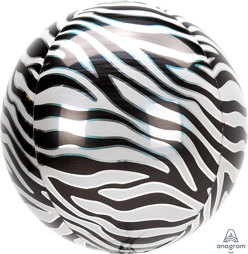 Orbz Zebra Print 15" - (Single Pack). 4210701 - FestiUSA