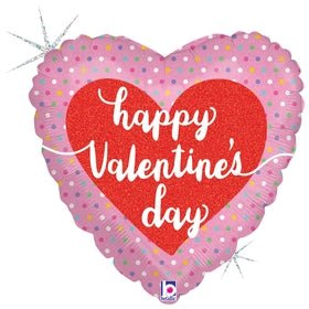 Pastel Dots Valentine 18" - (Flat). 36925 - FestiUSA