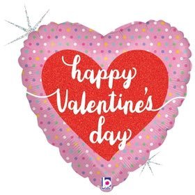 Pastel Dots Valentine 18" - (Flat). 36925 - FestiUSA