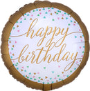 Pastel HBD Confetti 18" - (Single Pack). 3717701 - FestiUSA