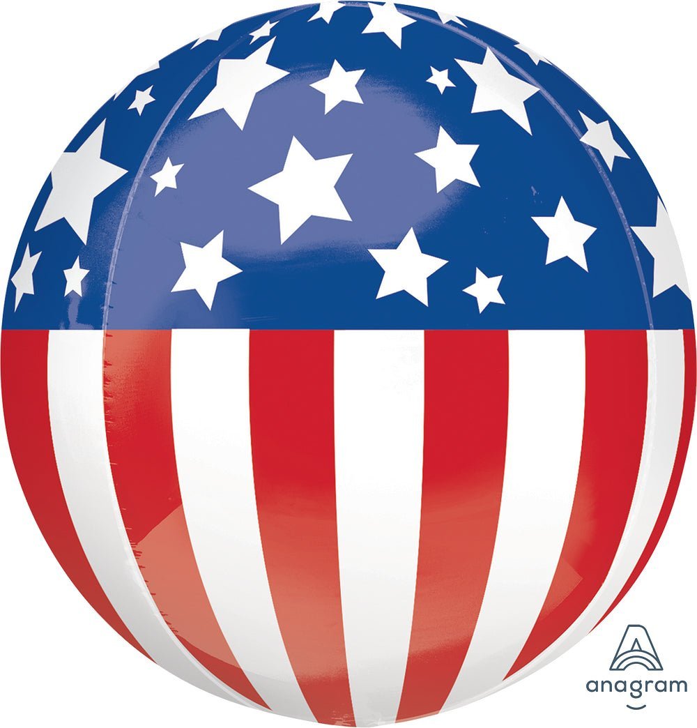 Patriotic Orbz 15" - (Single Pack). 2813201 - FestiUSA