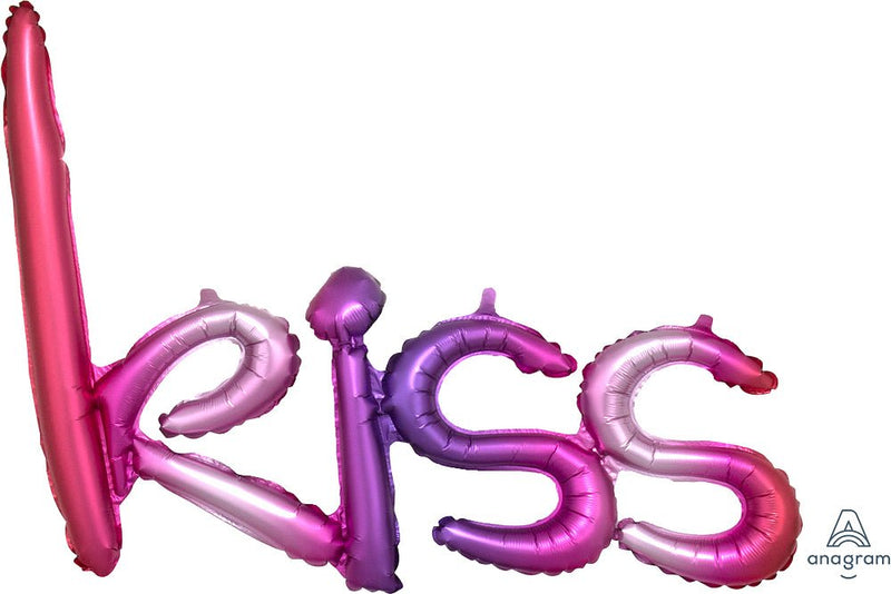 Phrase Script Kiss 27" - (Single Pack). 3876301 - FestiUSA