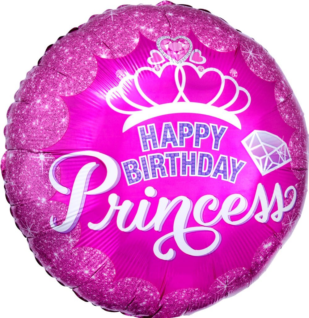 Princess Crown/Gem HBD 17" - (Single Pack). 3455801 - FestiUSA