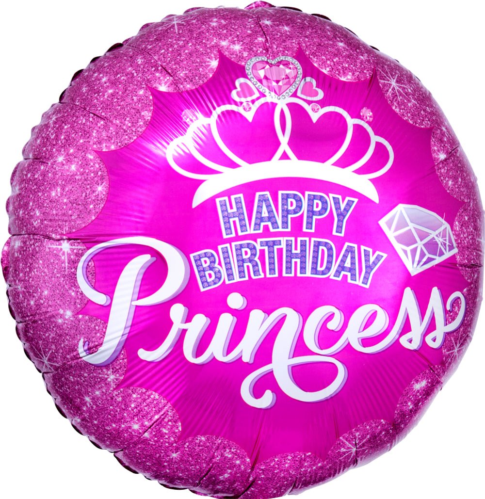 Princess Crown/Gem HBD 17" - (Single Pack). 3455801 - FestiUSA