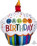 Rainbow Birthday Cupcake 29" x 36" - (Single Pack). 3444201 - FestiUSA