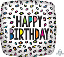 Rainbow Leopard Birthday 17" - (Single Pack). 4130601 - FestiUSA
