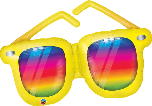 Rainbow Striped Sunglasses 42" - (Flat). 82614 - FestiUSA