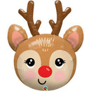Red-Nosed Reindeer 35" - (Single Pack). 14976 - FestiUSA
