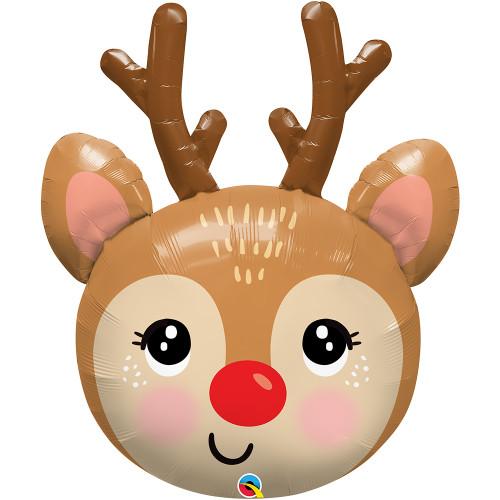 Red-Nosed Reindeer 35" - (Single Pack). 14976 - FestiUSA