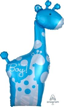 Safari Baby Boy Giraffe 25" x 42" - (Single Pack). 2458301 - FestiUSA