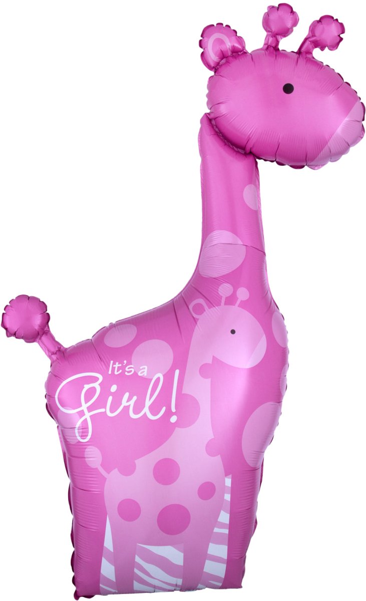 Safari Baby Girl Giraffe 25" x 42" - (Single Pack). 2518101 - FestiUSA
