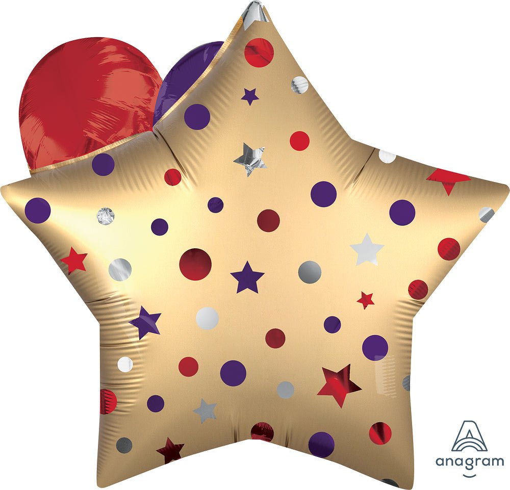 Satin Birthday Balloons 28” - (Single Pack). 4125301 - FestiUSA