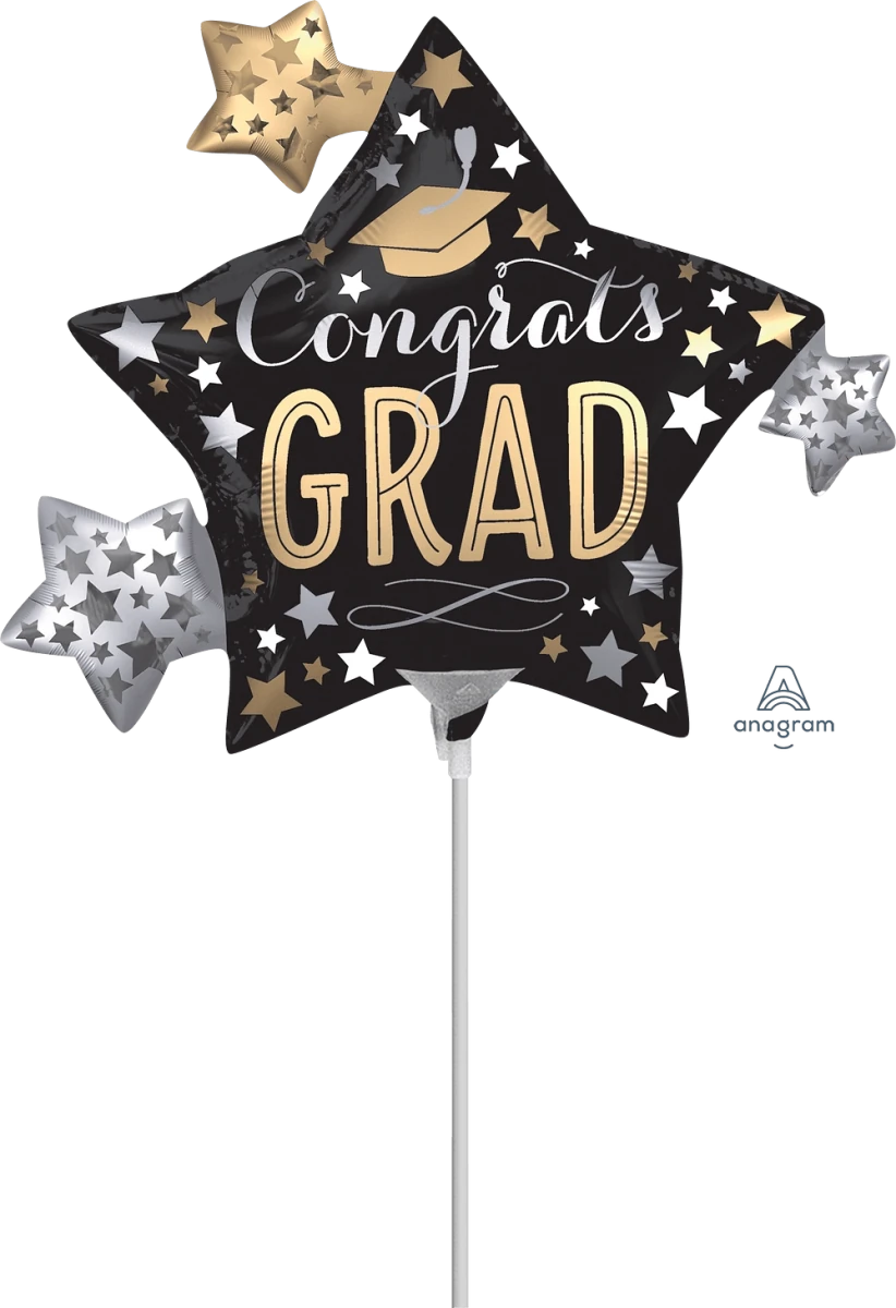 Satin Infused Grad Stars 12" x 10" - (Flat). 3936802 - FestiUSA