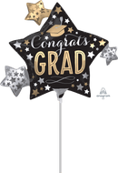 Satin Infused Grad Stars 12" x 10" - (Flat). 3936802 - FestiUSA